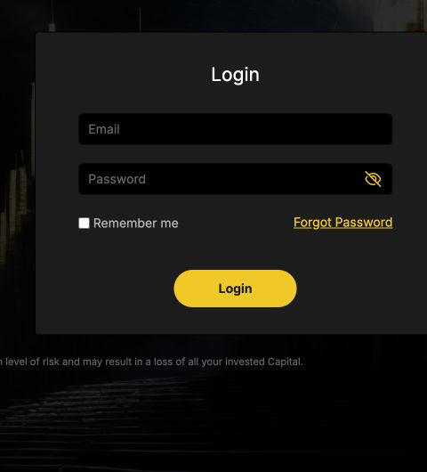 INFINOX Client Area 로그인 공식 안내 화면